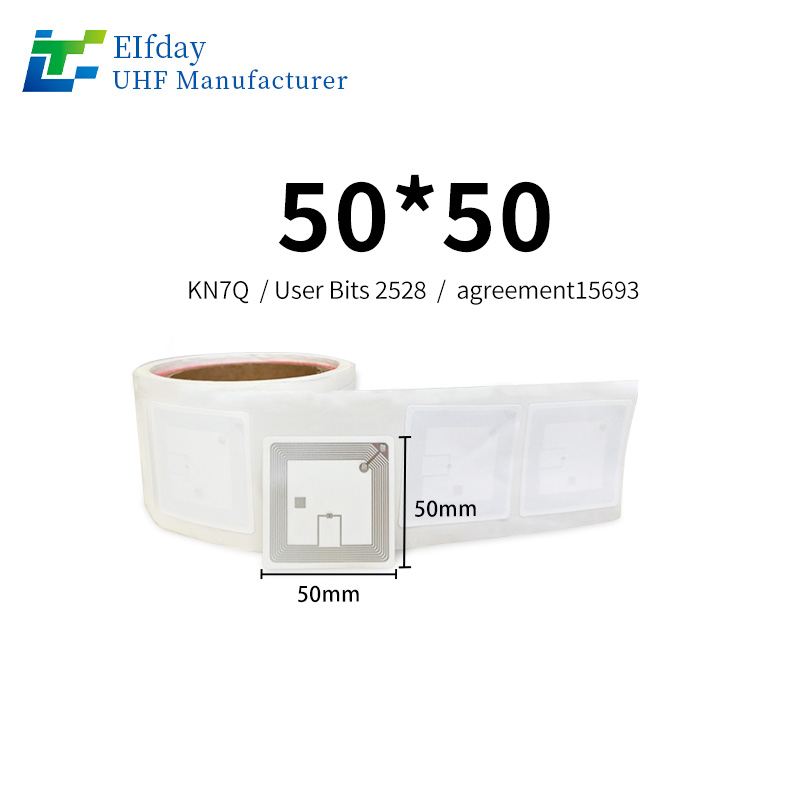 RFID HF 50*50mm KN7 Chip Custom Qrcode NFC Tag Sticker Payment Jump Web 13.56MHz Programmable Small Tag Sticker Anti-Counterfeiting Tag